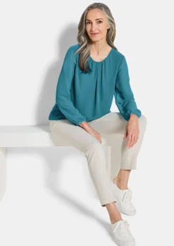 Elegante Bluse aus Chiffon