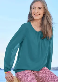 Elegante Bluse aus Chiffon
