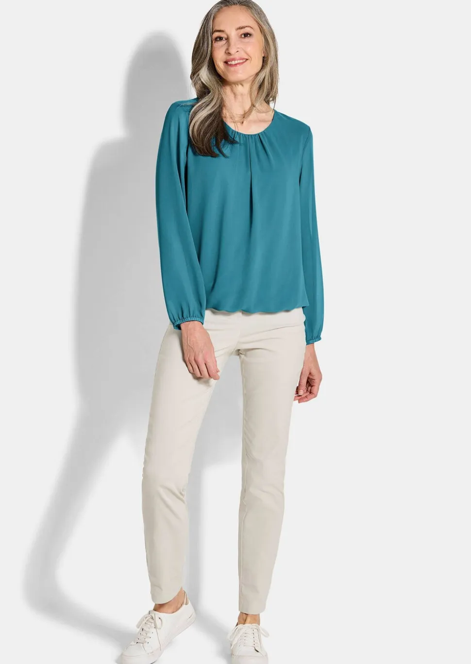 Elegante Bluse aus Chiffon