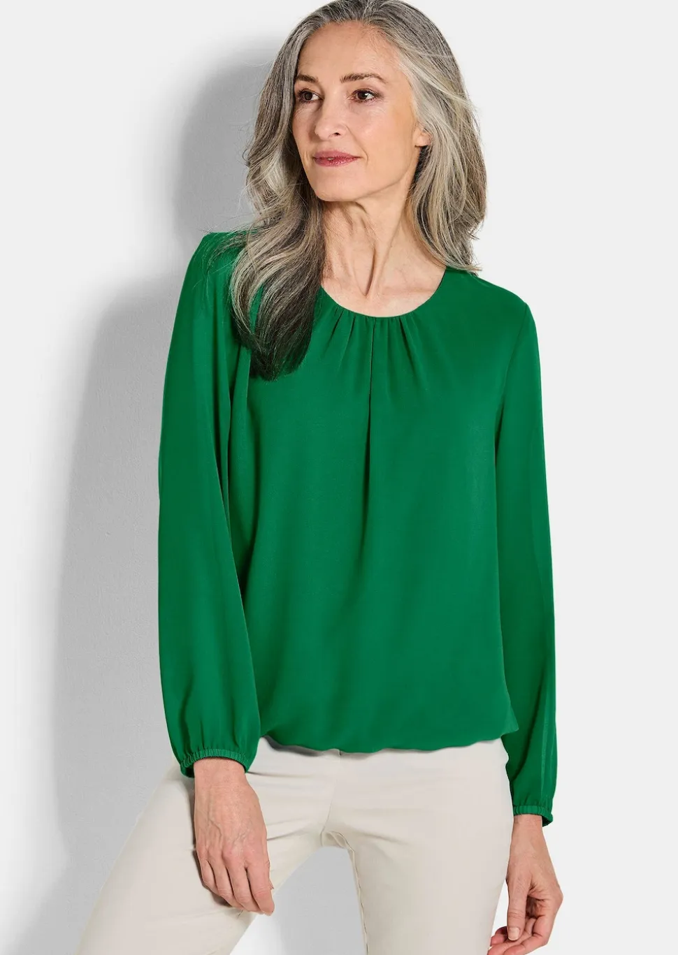 Elegante Bluse aus Chiffon