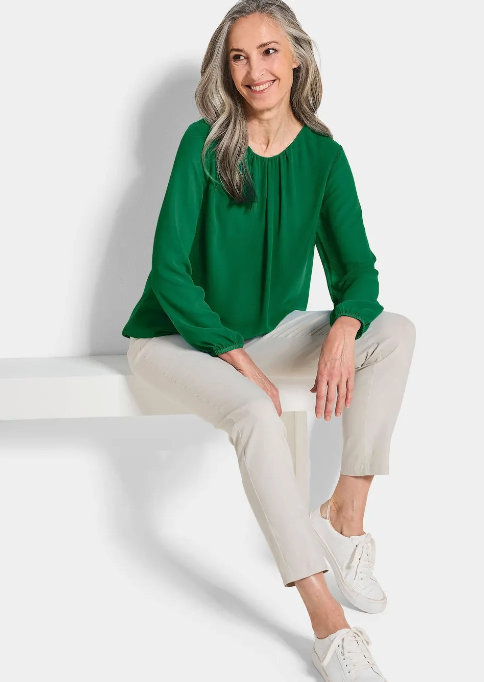 Elegante Bluse aus Chiffon