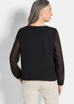 Elegante Bluse aus Chiffon