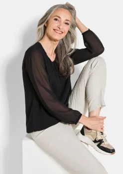 Elegante Bluse aus Chiffon