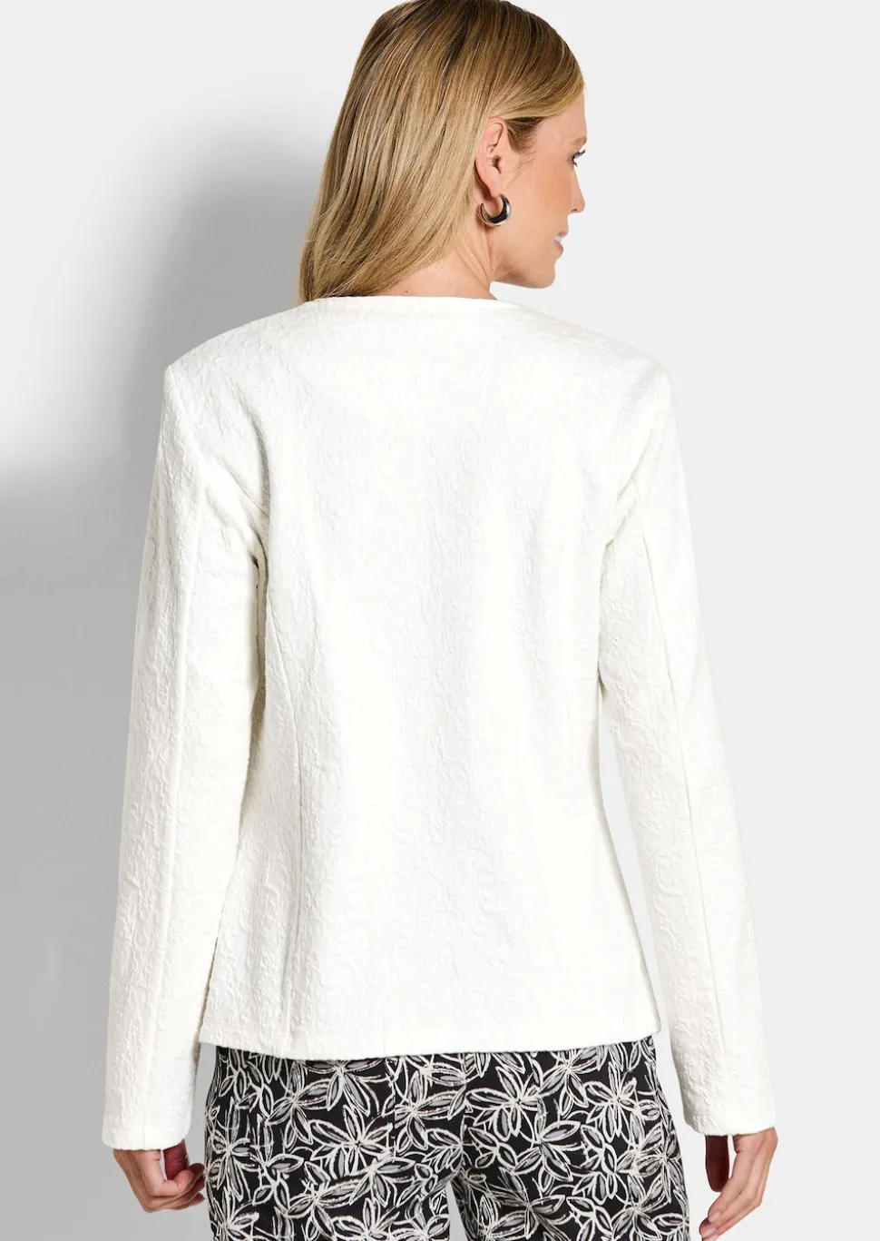 Elegante Jerseyjacke aus Baumwolle