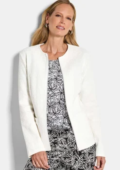 Elegante Jerseyjacke aus Baumwolle