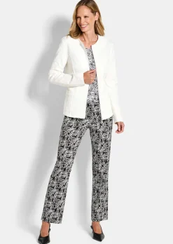Elegante Jerseyjacke aus Baumwolle