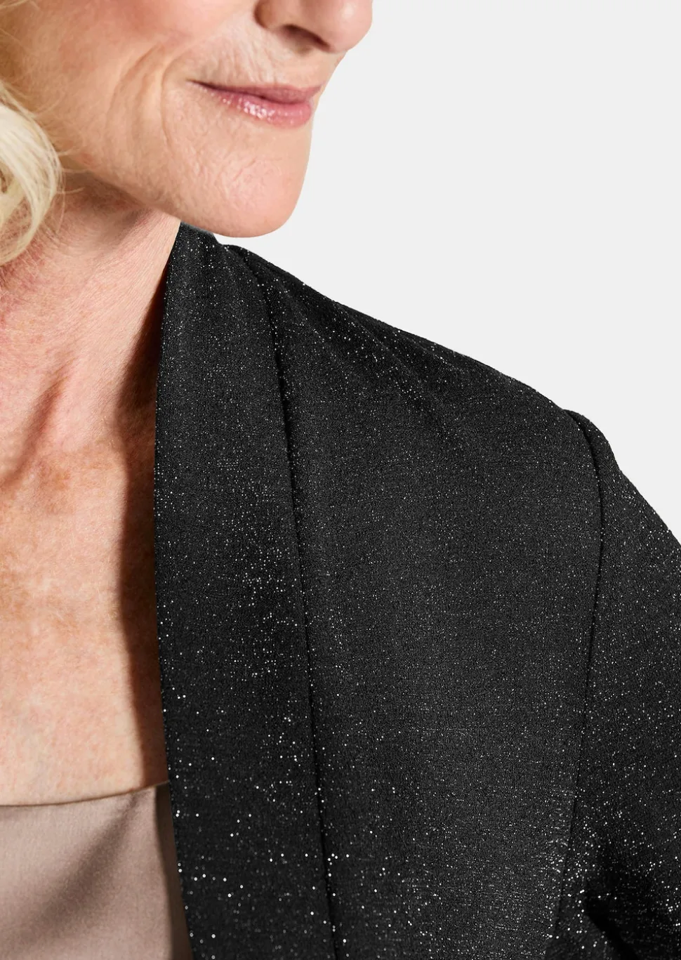 Elegante Jerseyjacke mit Lurex