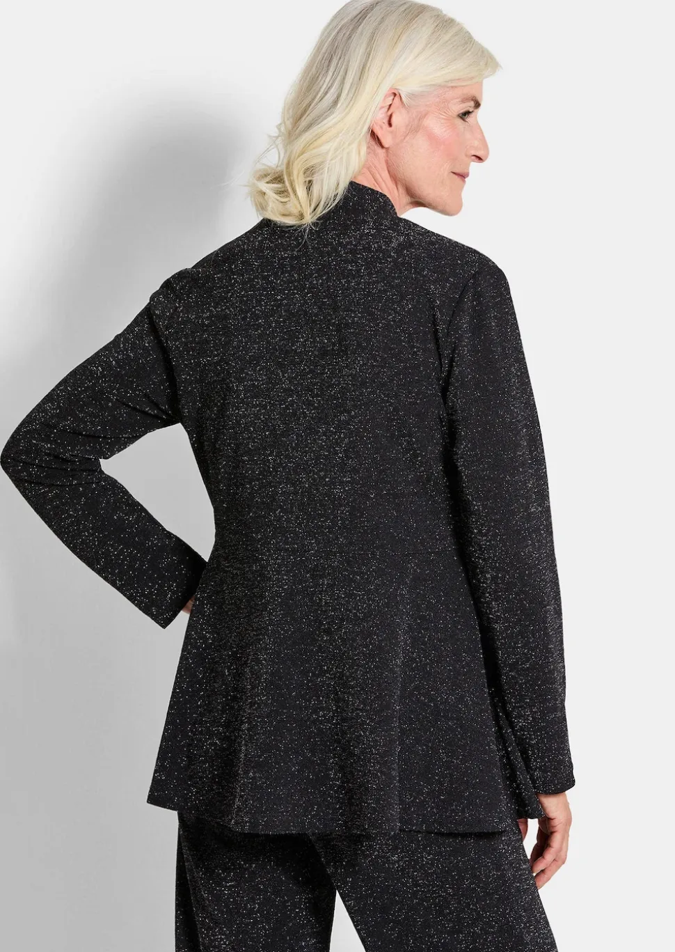 Elegante Jerseyjacke mit Lurex
