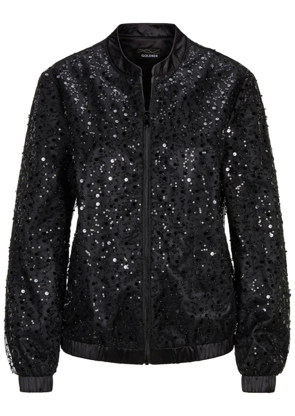 Eleganter Blouson mit Perlen und Pailletten