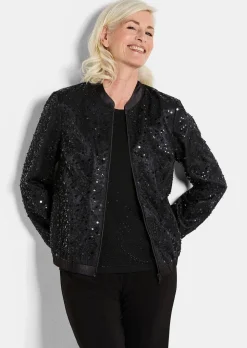Eleganter Blouson mit Perlen und Pailletten