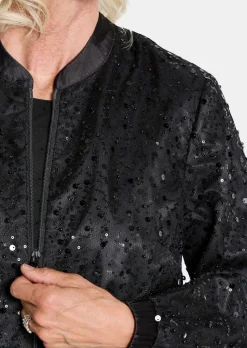 Eleganter Blouson mit Perlen und Pailletten