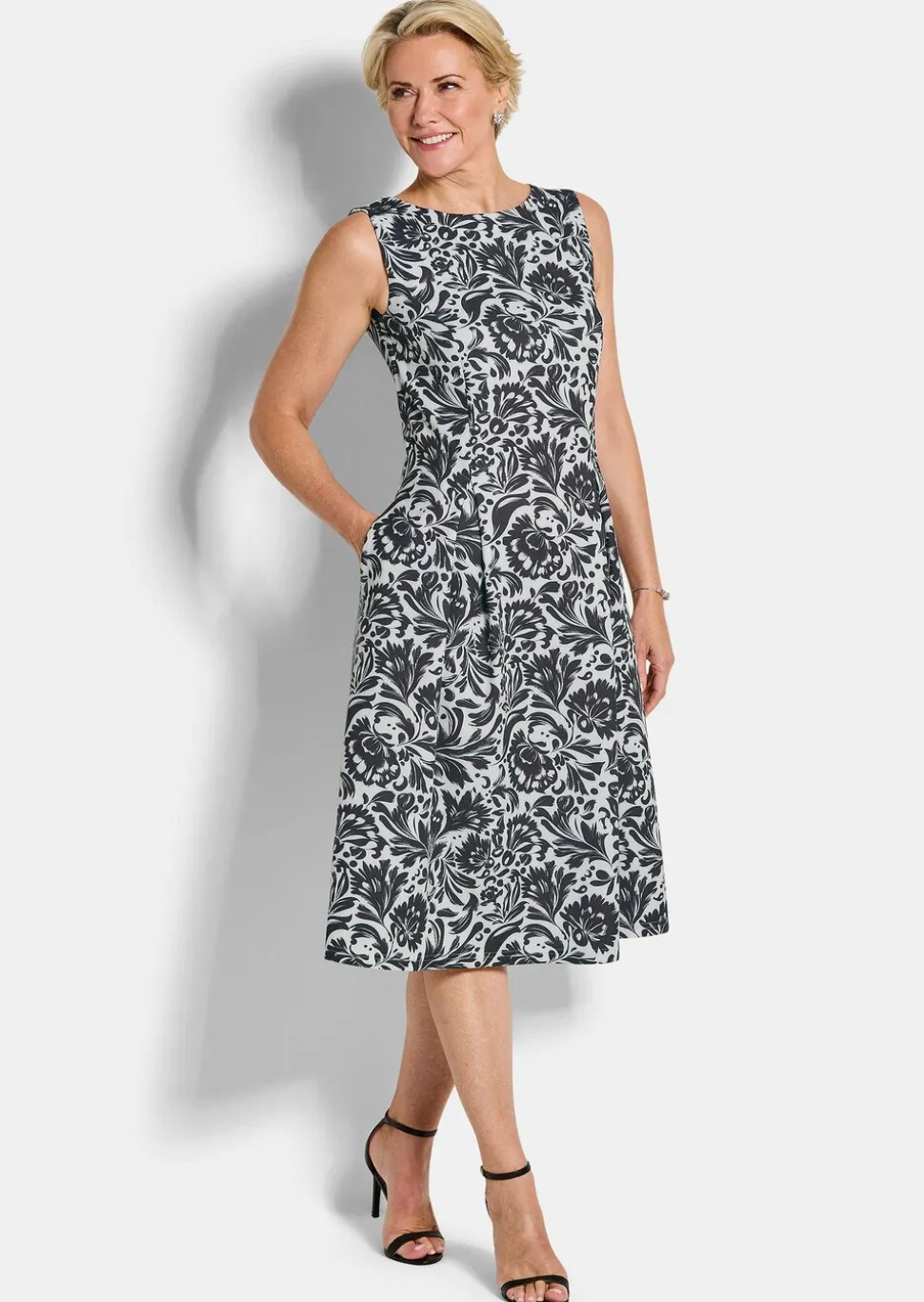 Elegantes Kleid aus Crêpe-Jersey
