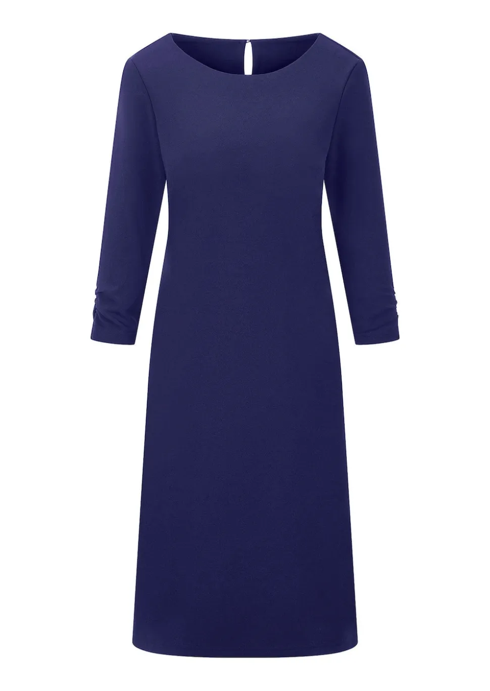 Elegantes Kleid mit gerafften Ärmeln