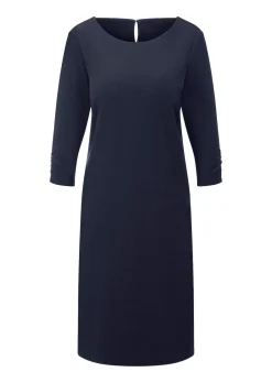 Elegantes Kleid mit gerafften Ärmeln