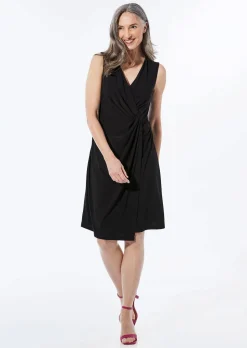 Elegantes Wickelkleid in Slinky-Qualität