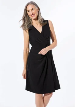 Elegantes Wickelkleid in Slinky-Qualität
