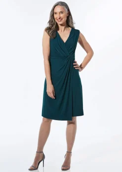 Elegantes Wickelkleid in Slinky-Qualität