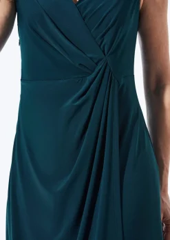 Elegantes Wickelkleid in Slinky-Qualität