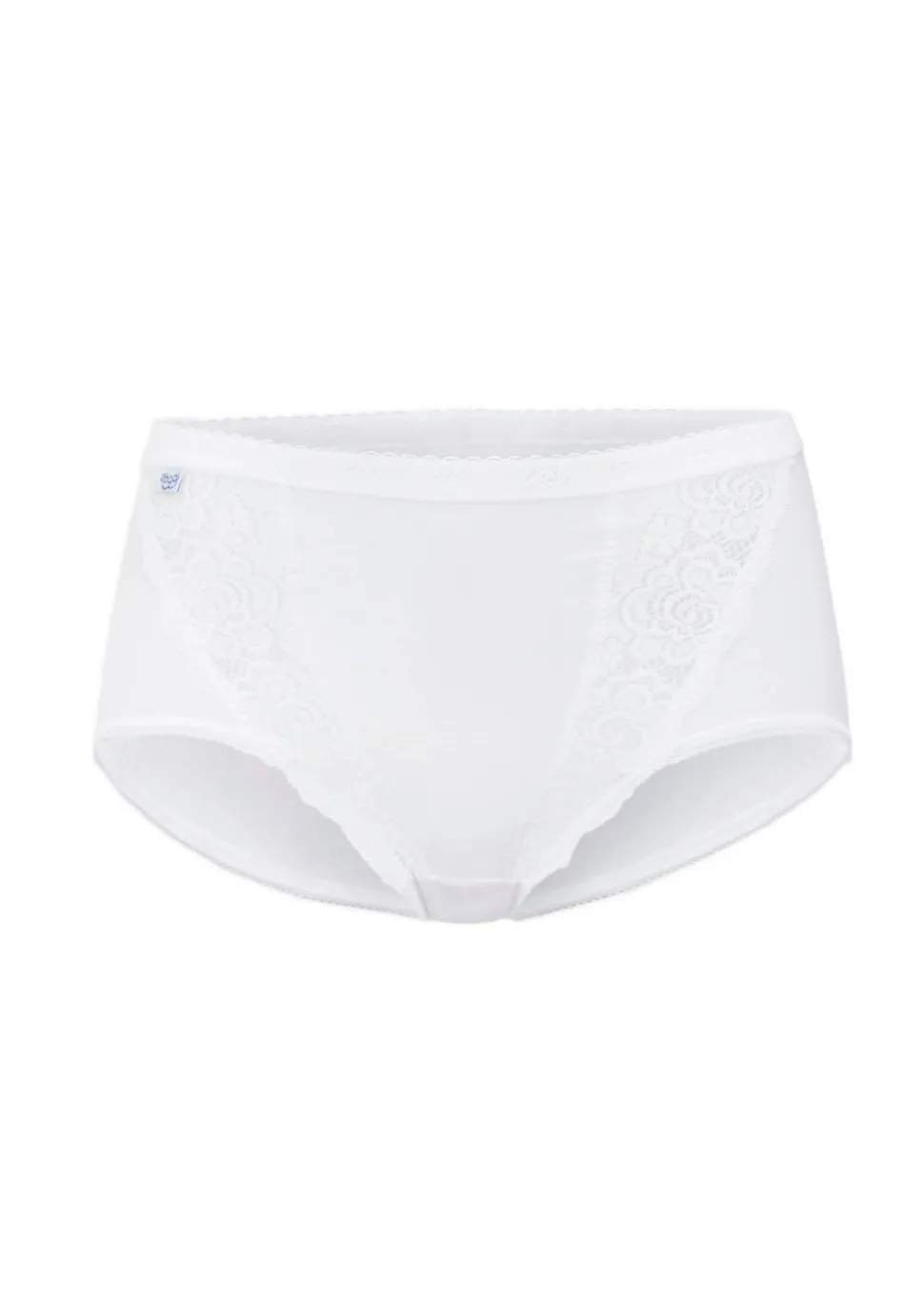 4er-Pack Taillenslip mit Spitzeneinsatz