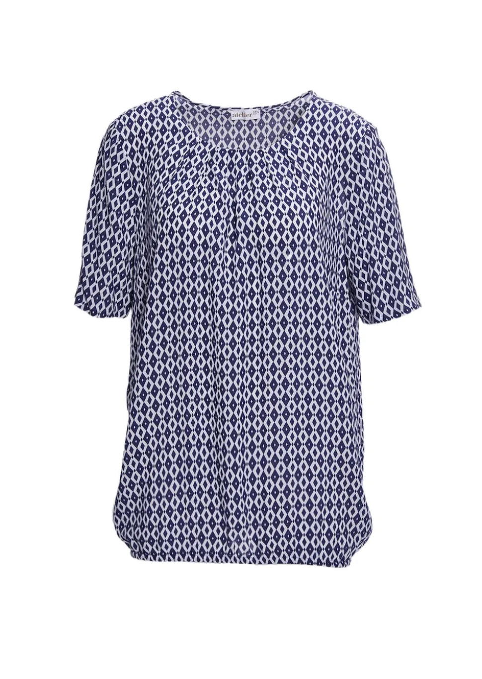 Farbbrillante Druckbluse mit liebevollen Details