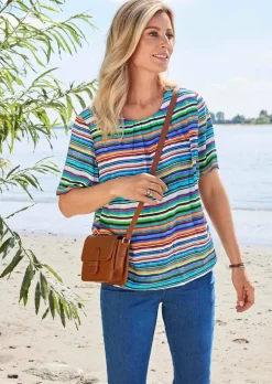 Farbbrillante Druckbluse mit liebevollen Details