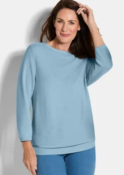 Feinstrick-Pullover aus reiner Baumwolle