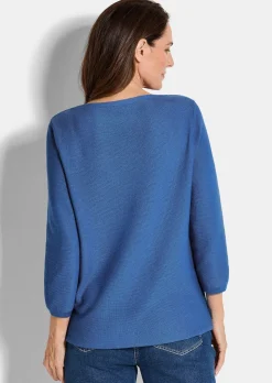 Feinstrick-Pullover aus reiner Baumwolle