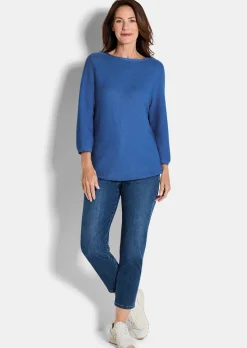 Feinstrick-Pullover aus reiner Baumwolle