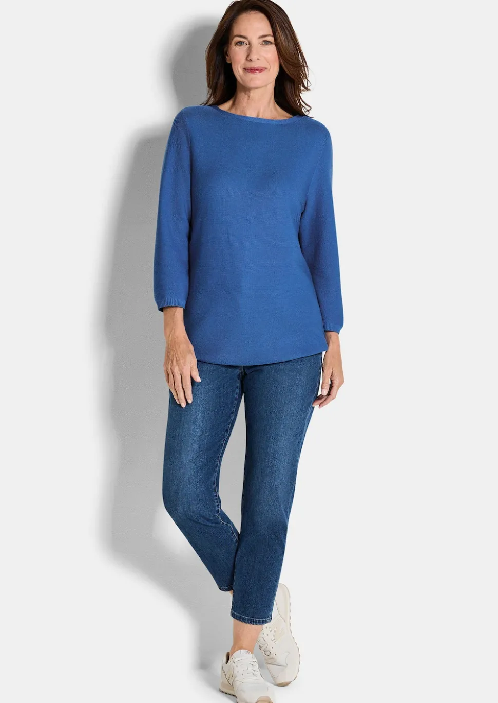 Feinstrick-Pullover aus reiner Baumwolle