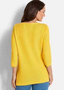 Feinstrick-Pullover aus reiner Baumwolle