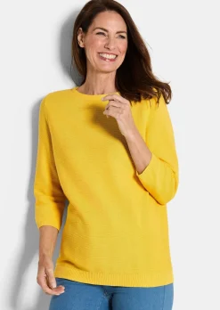 Feinstrick-Pullover aus reiner Baumwolle