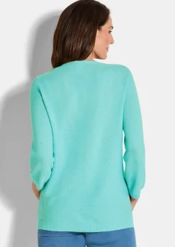 Feinstrick-Pullover aus reiner Baumwolle
