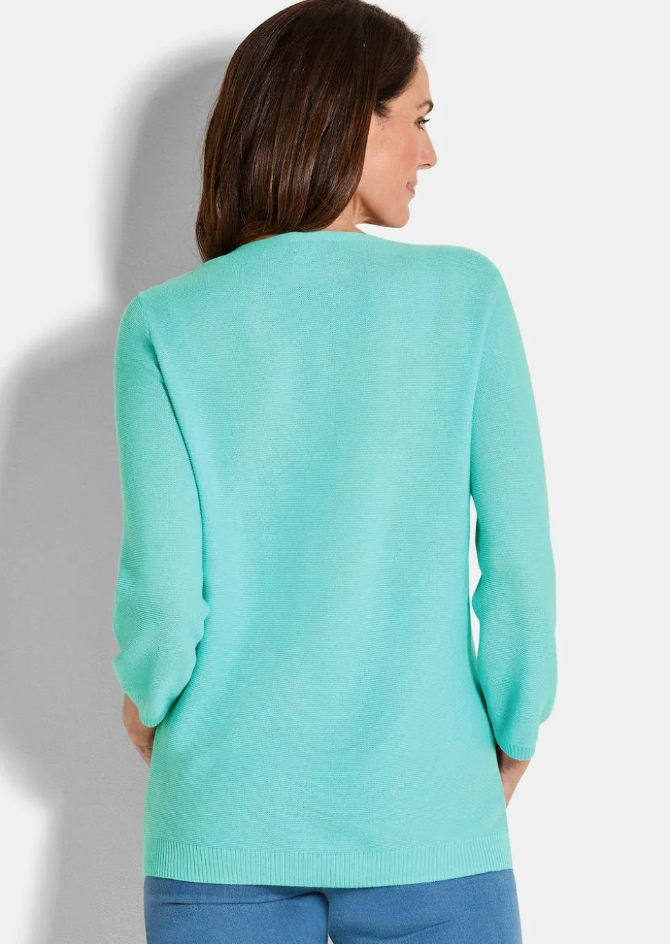Feinstrick-Pullover aus reiner Baumwolle
