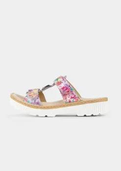 Feminine Pantoletten mit Klettverschlussriemen