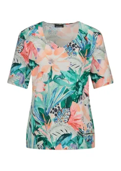 Feminines Shirt mit Herzausschnitt