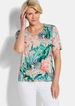 Feminines Shirt mit Herzausschnitt