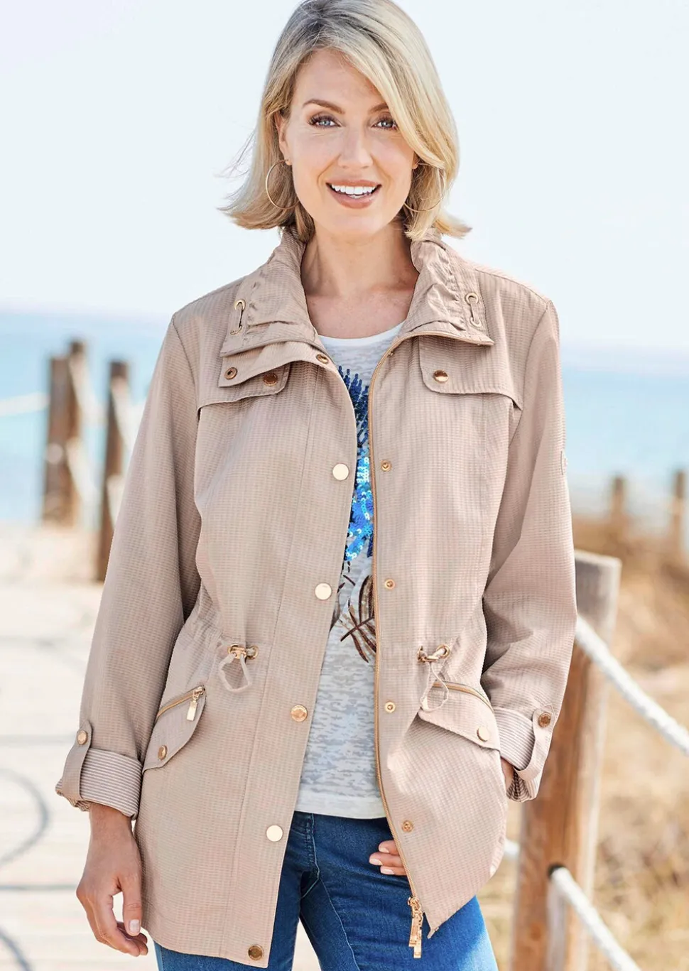 Feminine Strukturjacke