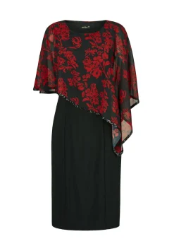 Festliches Kleid mit feinem Chiffonüberwurf