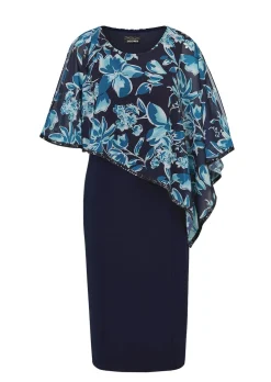 Festliches Kleid mit feinem Chiffonüberwurf