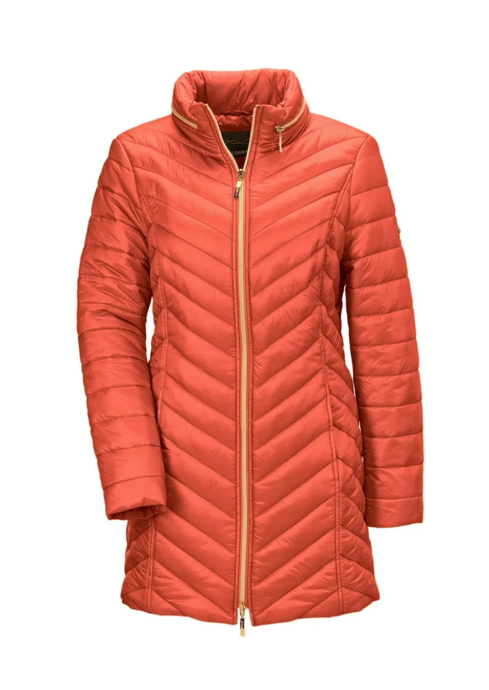 Figurschmeichelnde, leichte Longsteppjacke