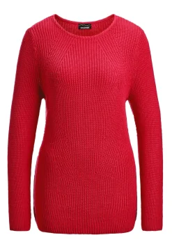 Figurschmeichelnder Pullover aus reiner Baumwolle