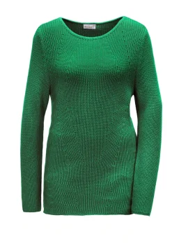 Figurschmeichelnder Pullover aus reiner Baumwolle