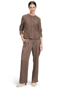 Flauschiger Cardigan mit Glitzergarn