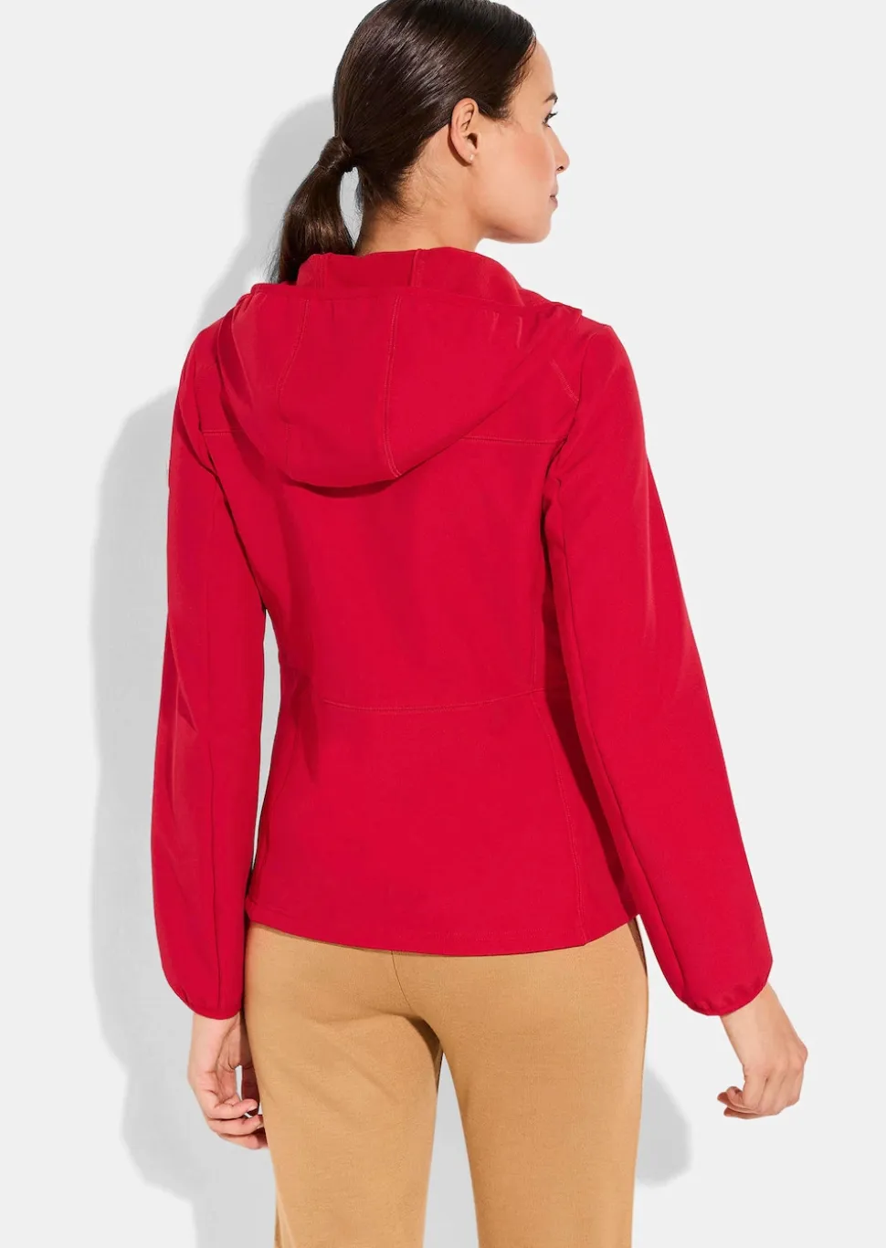 Flauschige Softshell-Jacke