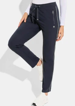 Freizeithose mit Glanzstreifen