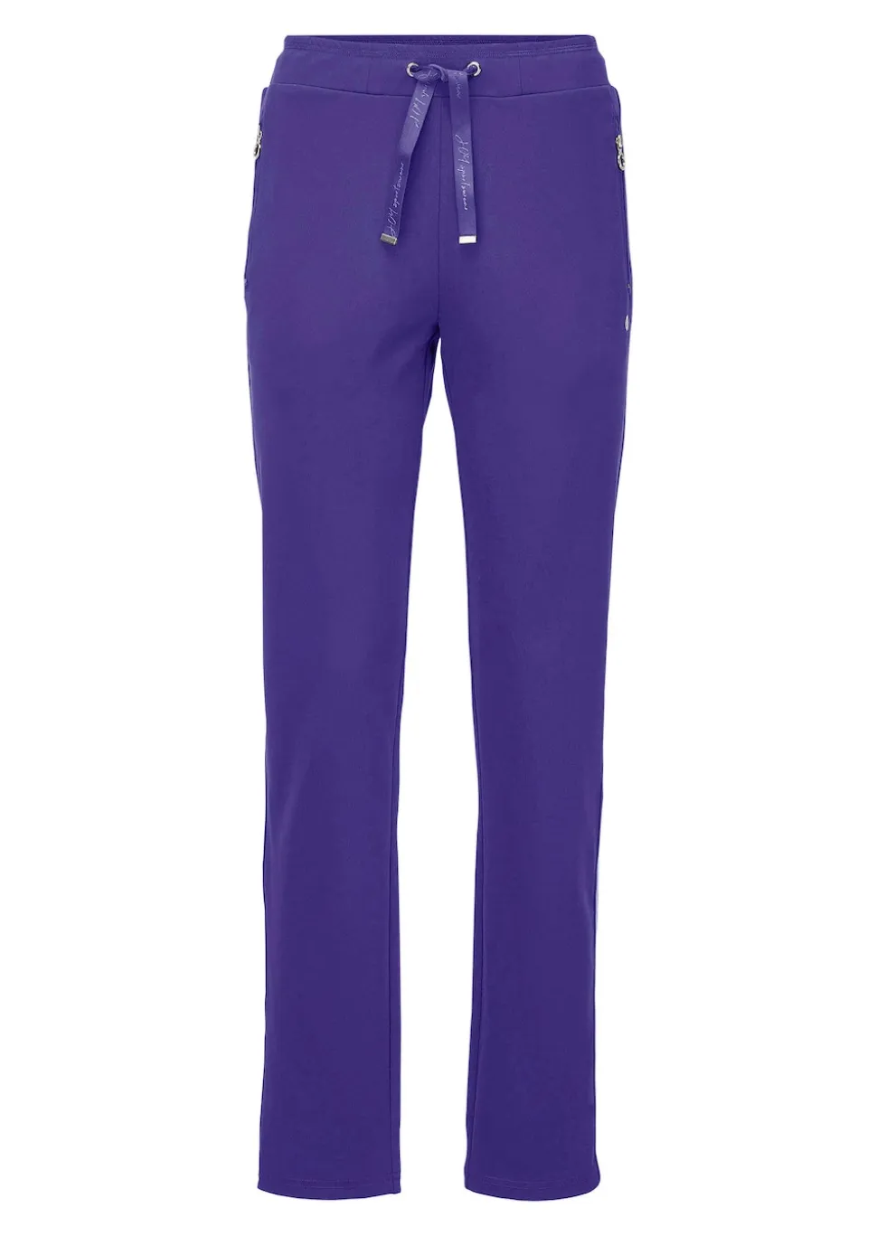 Freizeithose mit Glanzstreifen