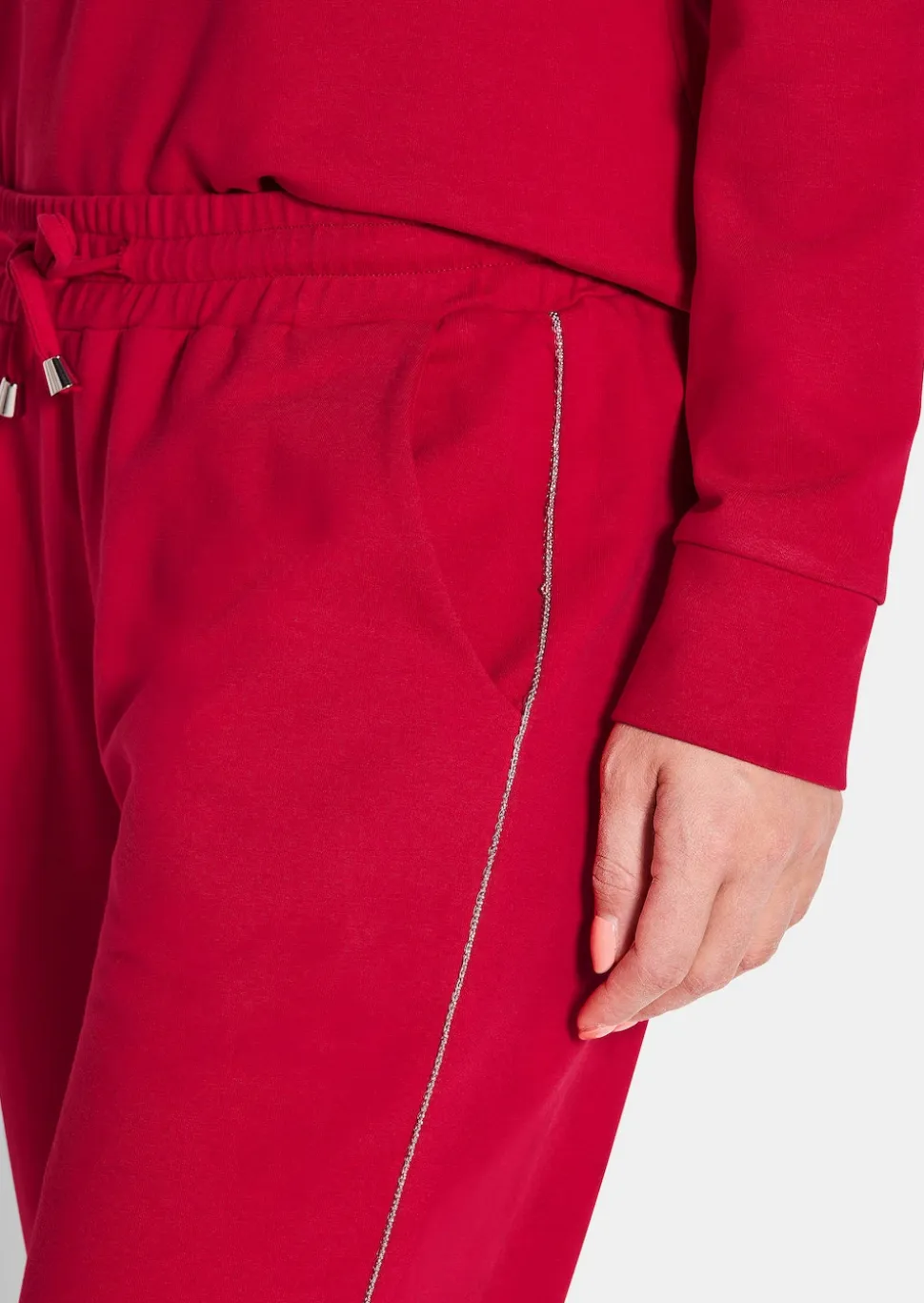 Freizeithose mit Glitzerband
