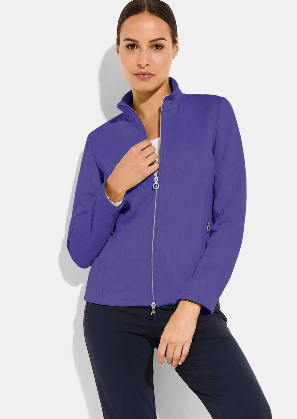 Freizeitjacke mit Reißverschlusstaschen