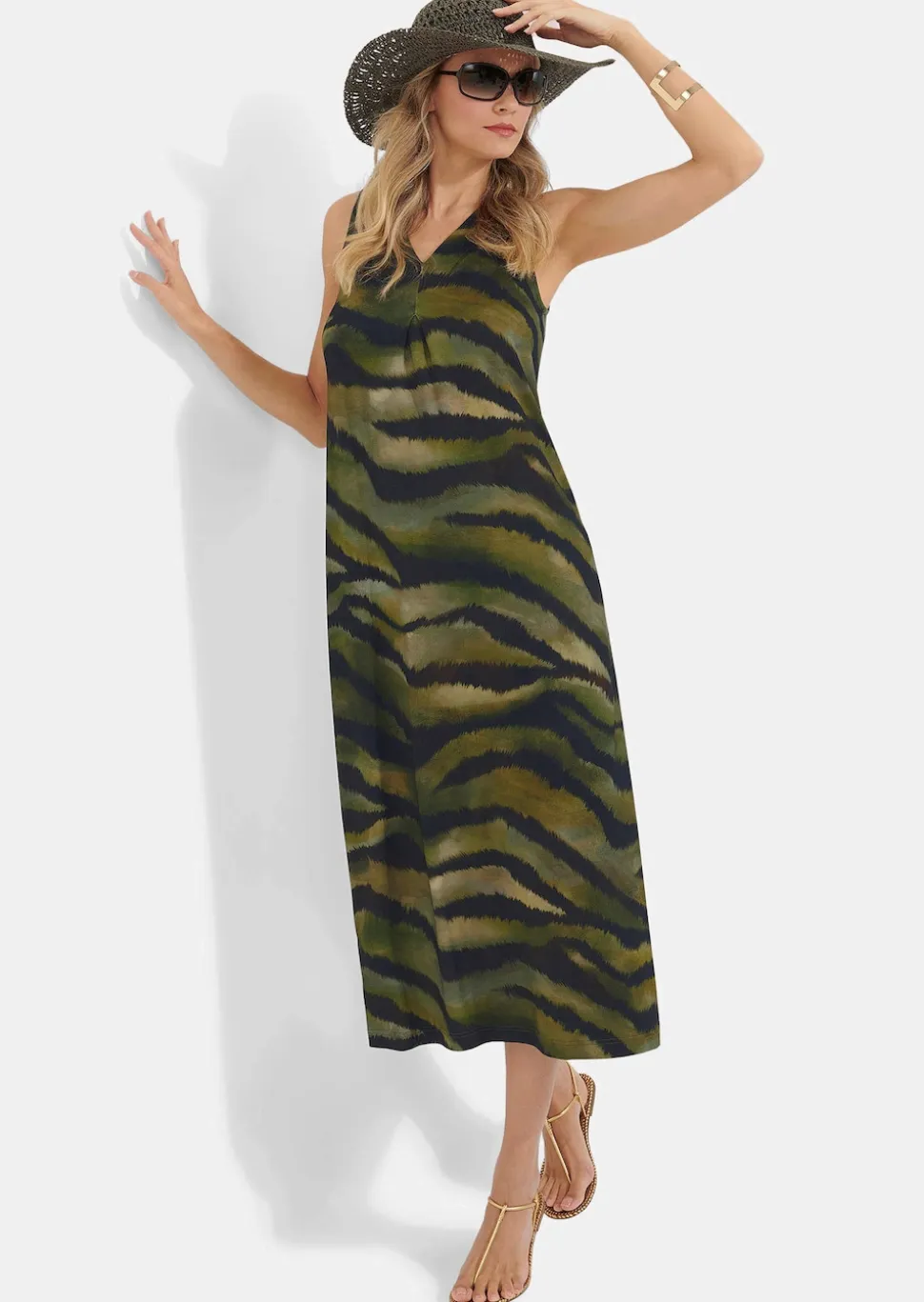 Freizeitkleid mit Animal Print