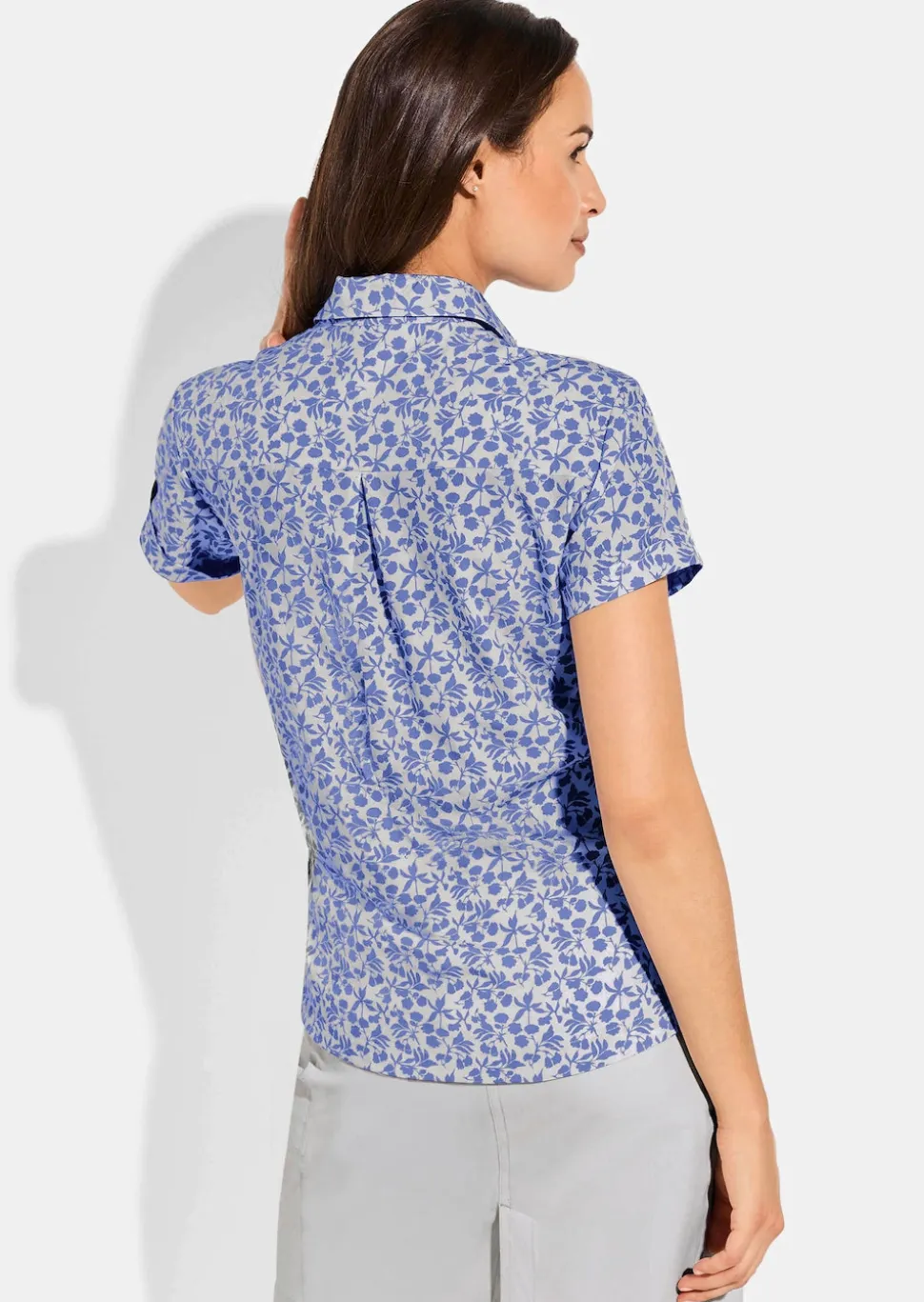 Funktionsbluse mit verlängertem Rücken